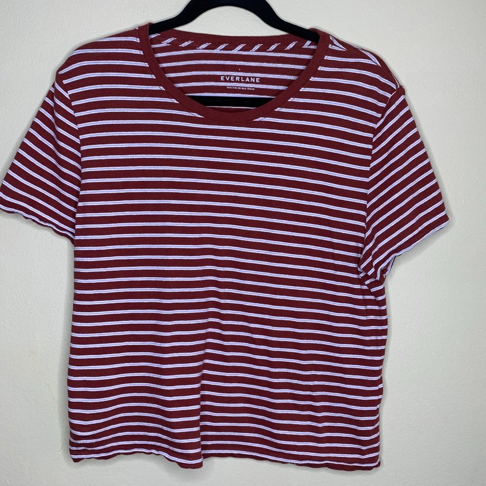 Everlane Striped Tee Sz L
